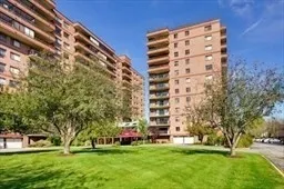 front view of building with yard