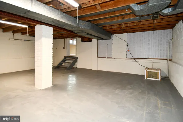 a view of storage and utility room