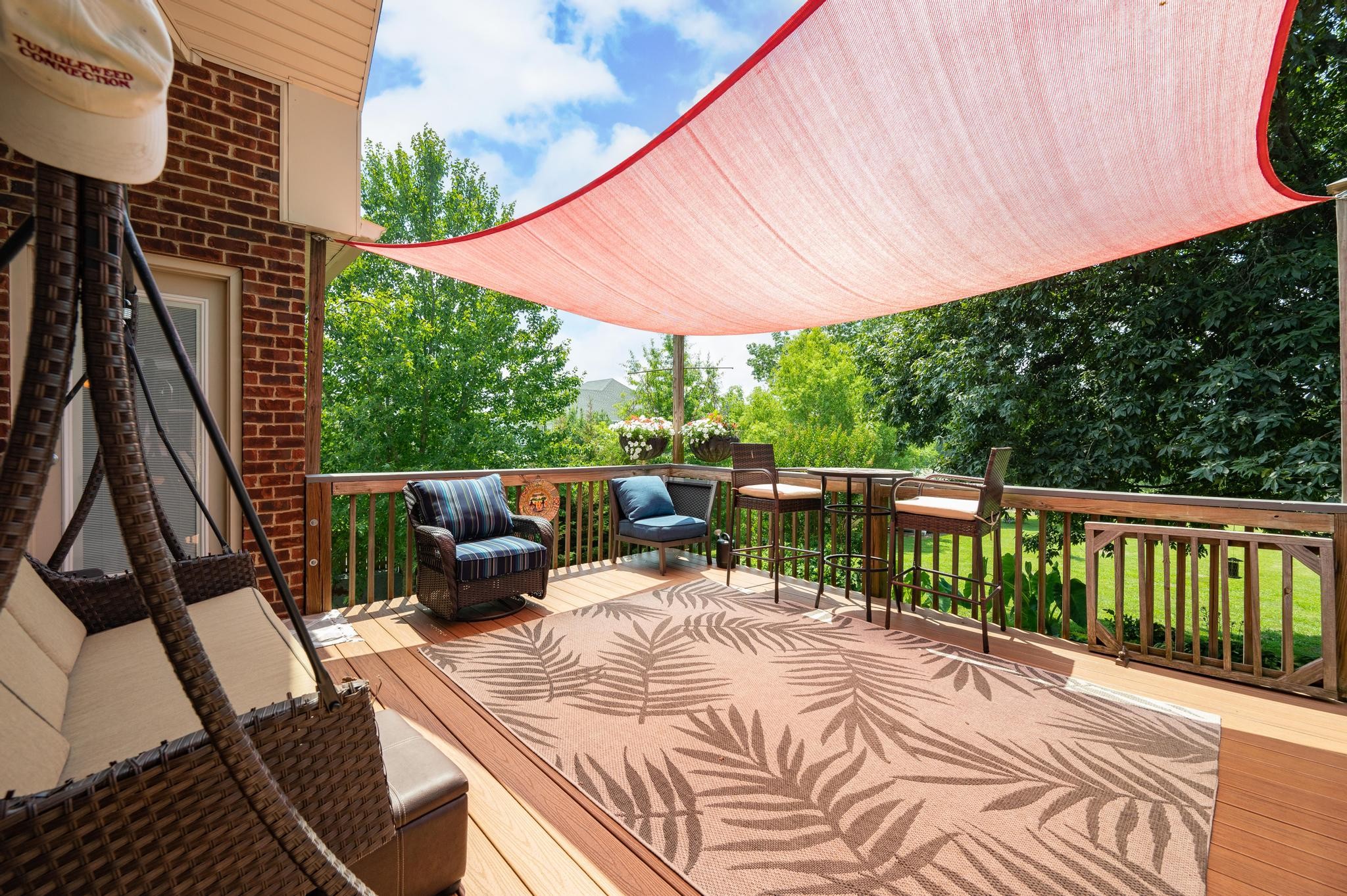 3991 Franklin Road Lebanon, TN 37090 - Photo 36 of 62 a view of a patio with a table chairs and a backyard