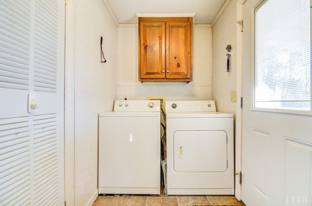 5029 Elon Road Monroe, VA 24574 - Photo 18 of 25 a utility room with dryer and washer