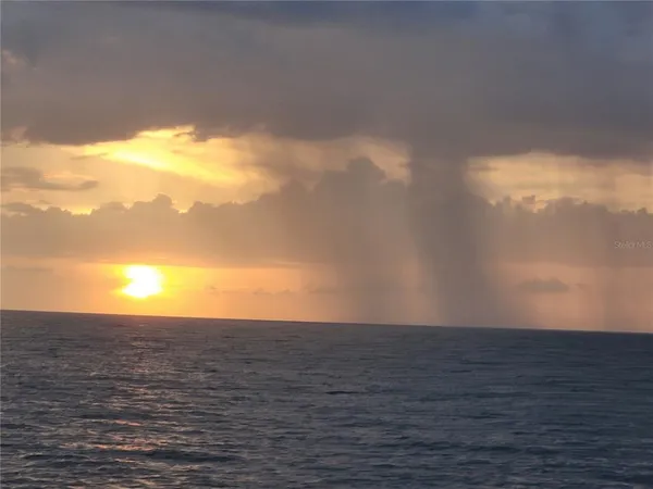 a view of an ocean from a beach