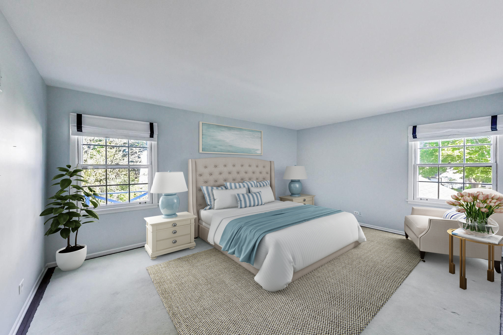2441 Shannon Road Northbrook, IL 60062 - Photo 14 of 26 a bedroom with a bed and a window
