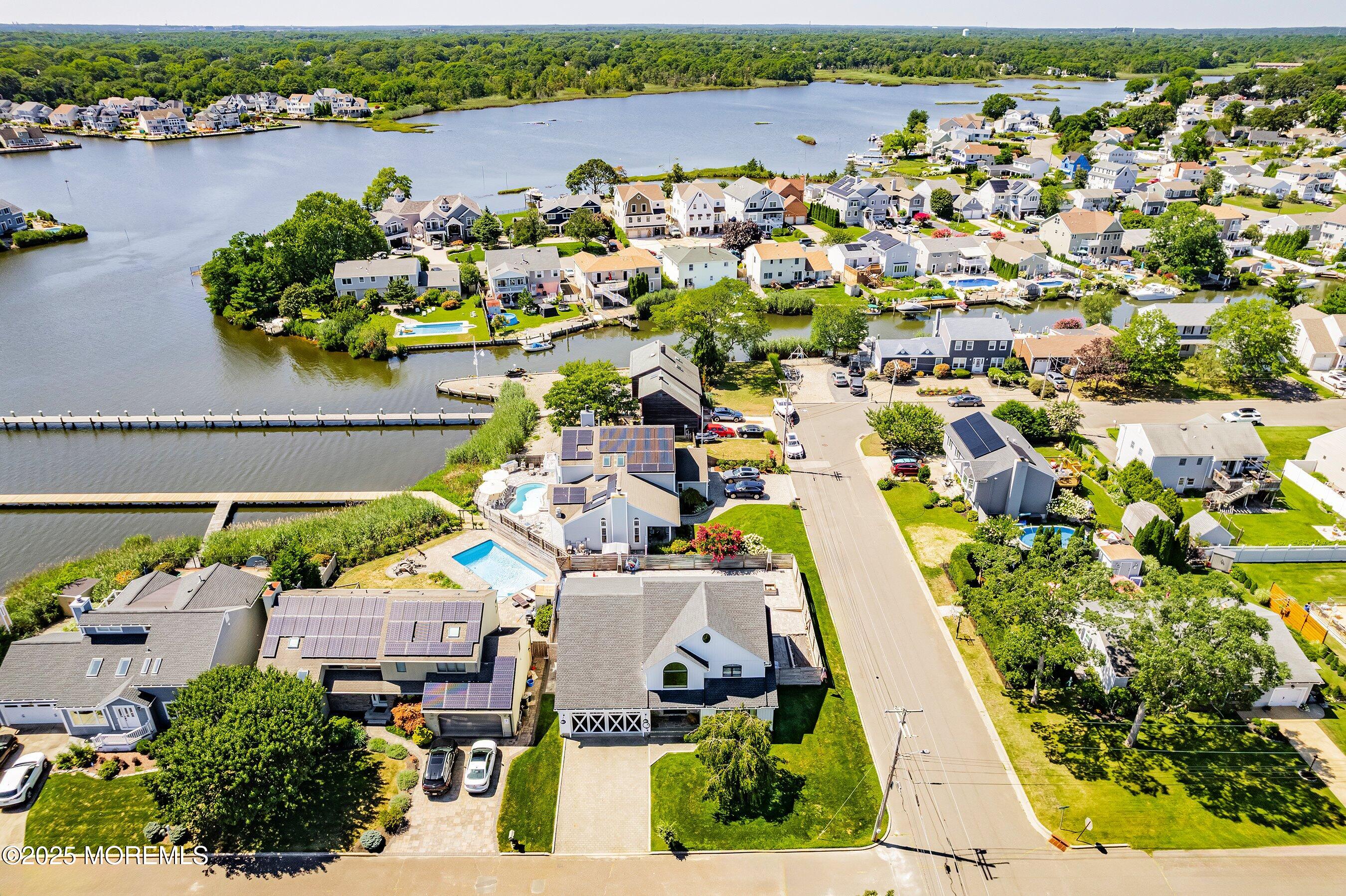 1615 Calamus Place Point Pleasant, NJ 08742 - Photo 5 of 62 an aerial view of a city with lake view
