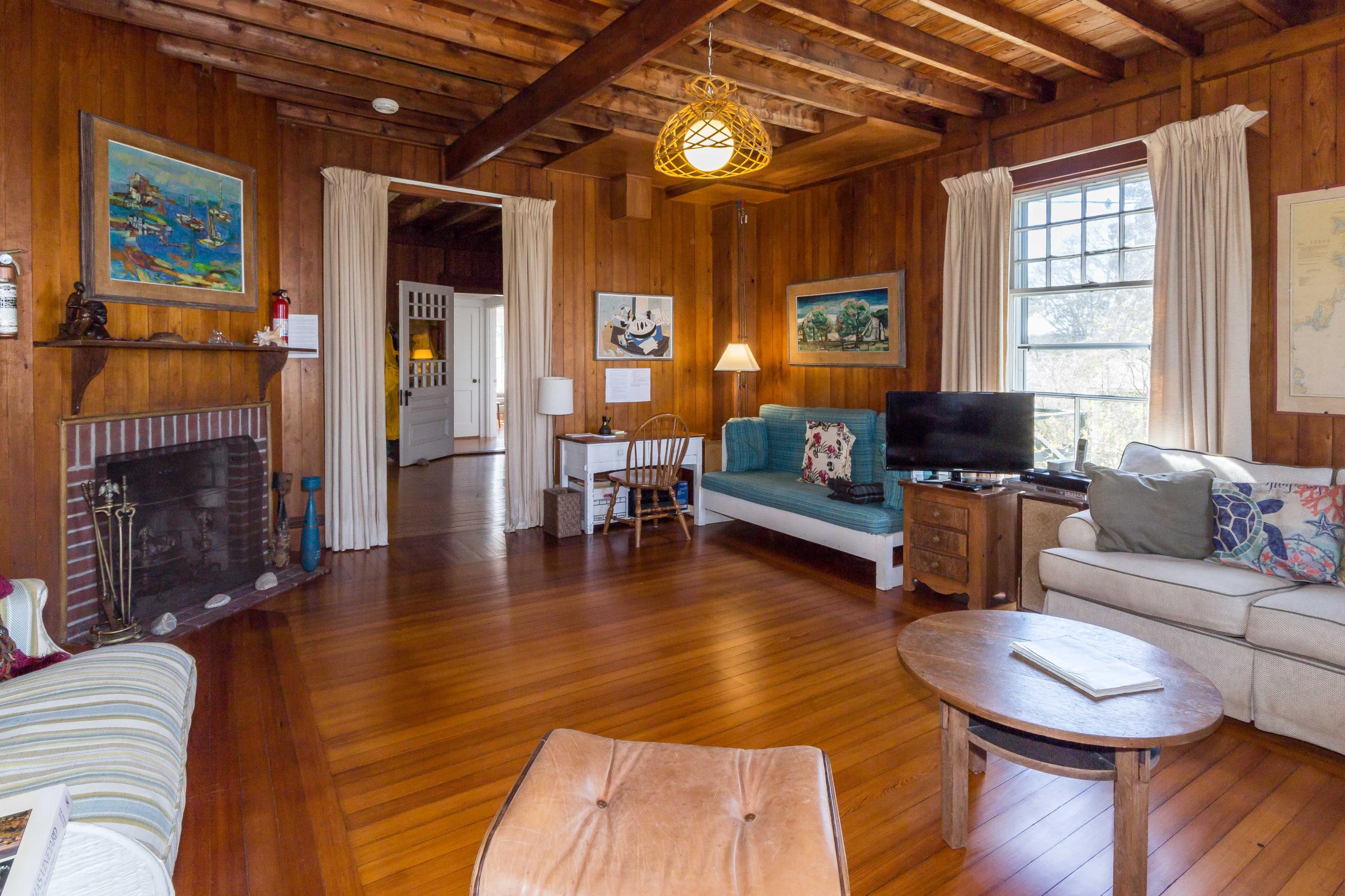 139 Hines Point Road Vineyard Haven, MA 02568 - Photo 7 of 30 And wood burning fireplace.
