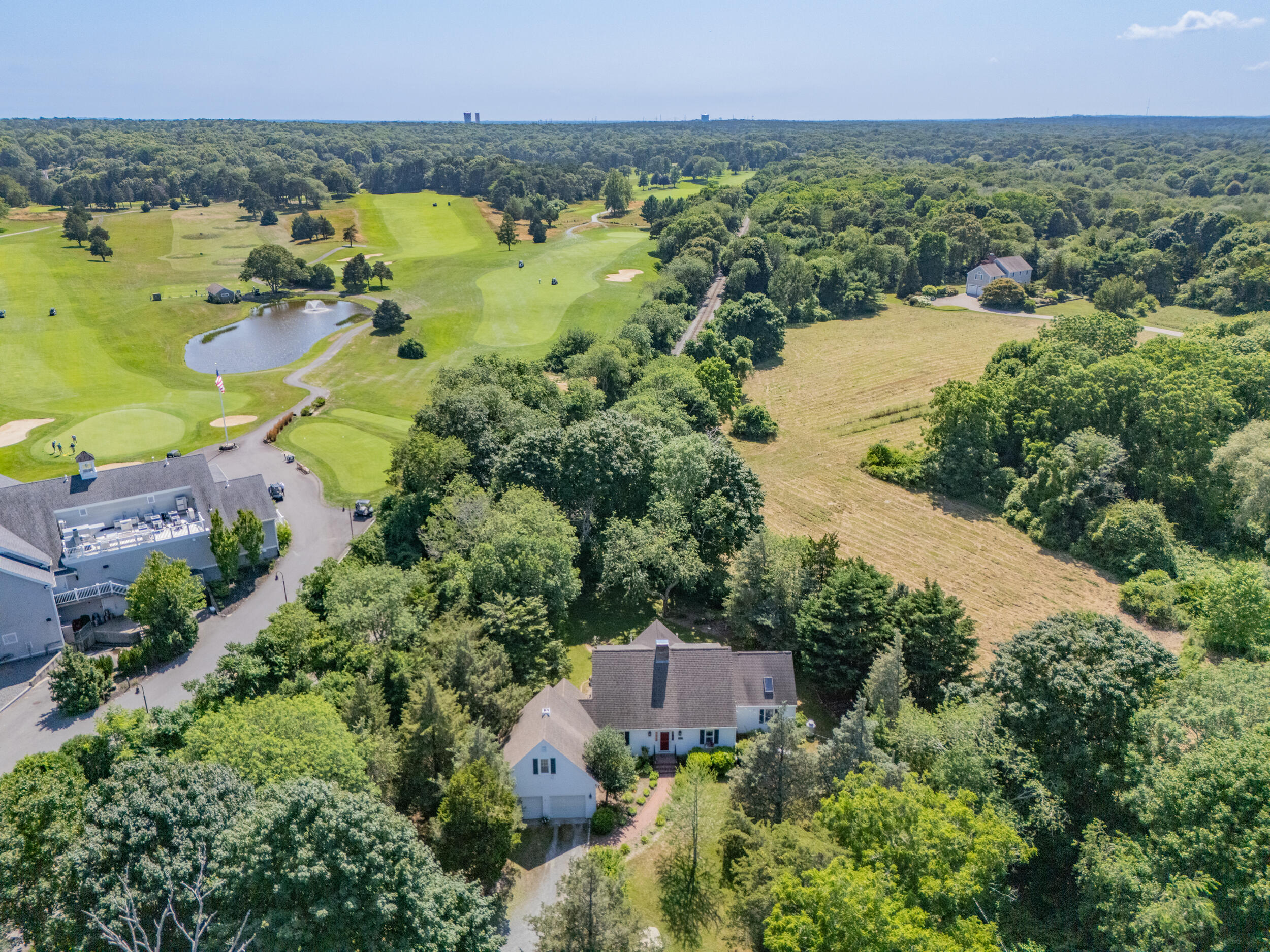 4323 Main Street Barnstable, MA 02630 - Photo 29 of 33 an aerial view of a houses with a yard