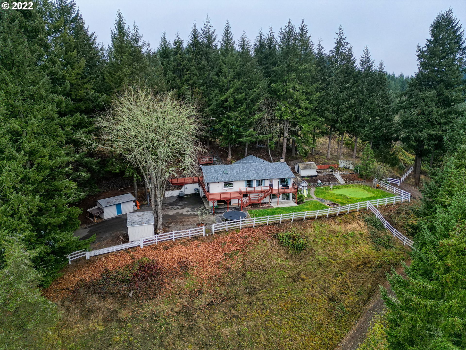 85903 Bailey Hill Road Eugene, OR 97405 - Photo 5 of 27 an aerial view of a house with a yard