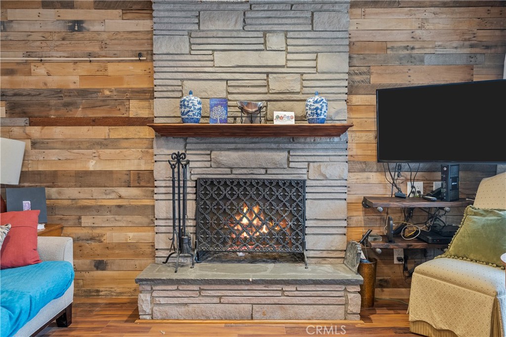 3963 Columbia Avenue Riverside, CA 92501 - Photo 1 of 1 Beautiful wooden wall decorating around the stone fireplace