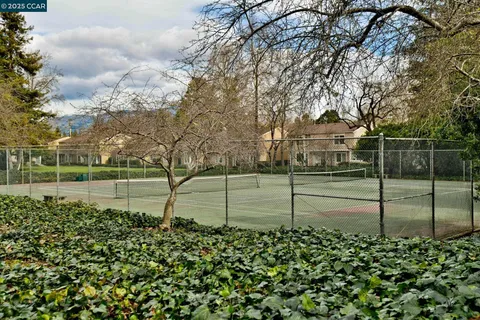 a view of a swimming pool with a lounge chair