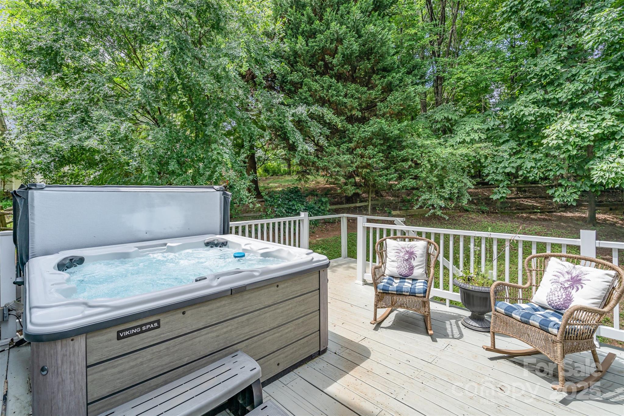 108 Shade Tree Circle Fort Mill, SC 29715 - Photo 25 of 36 a view of roof deck with furniture and trees