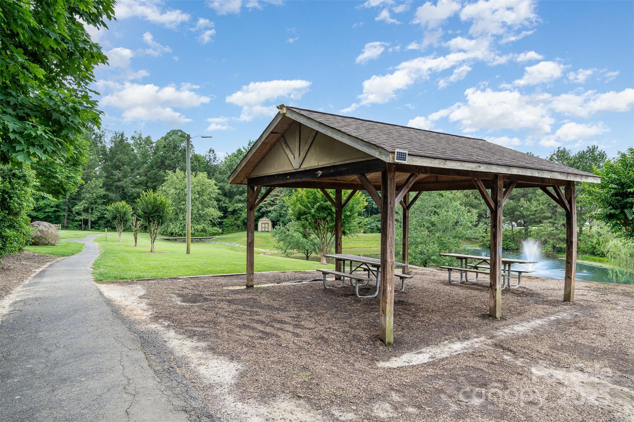 108 Shade Tree Circle Fort Mill, SC 29715 - Photo 29 of 36 a backyard of a house with lots of green space