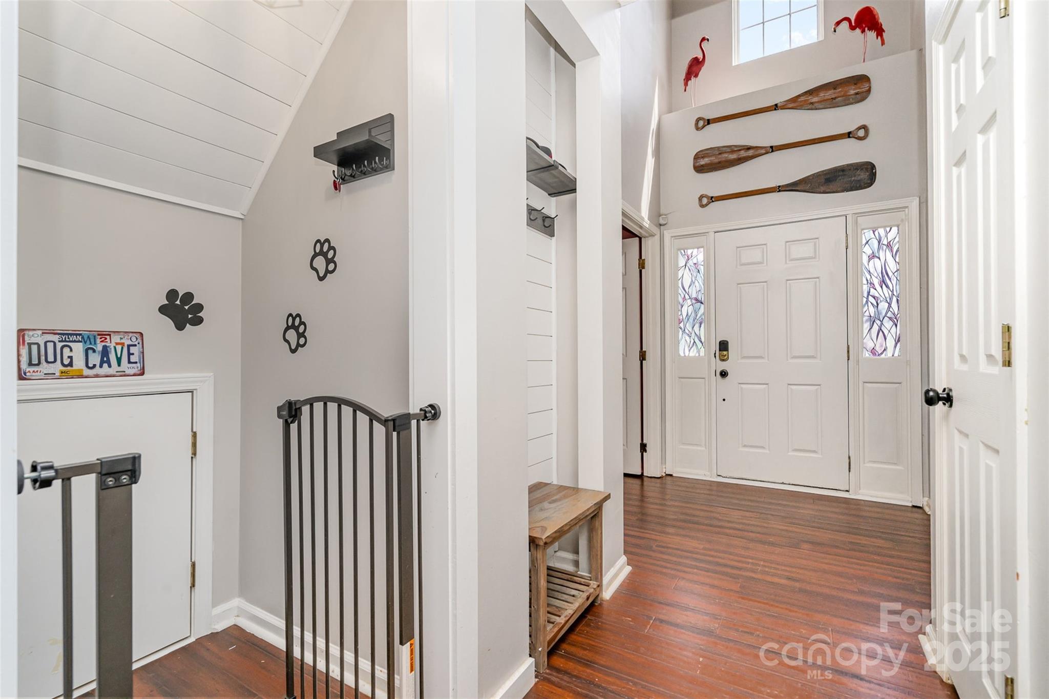 108 Shade Tree Circle Fort Mill, SC 29715 - Photo 3 of 36 a view of a hallway with wooden floor and entryway