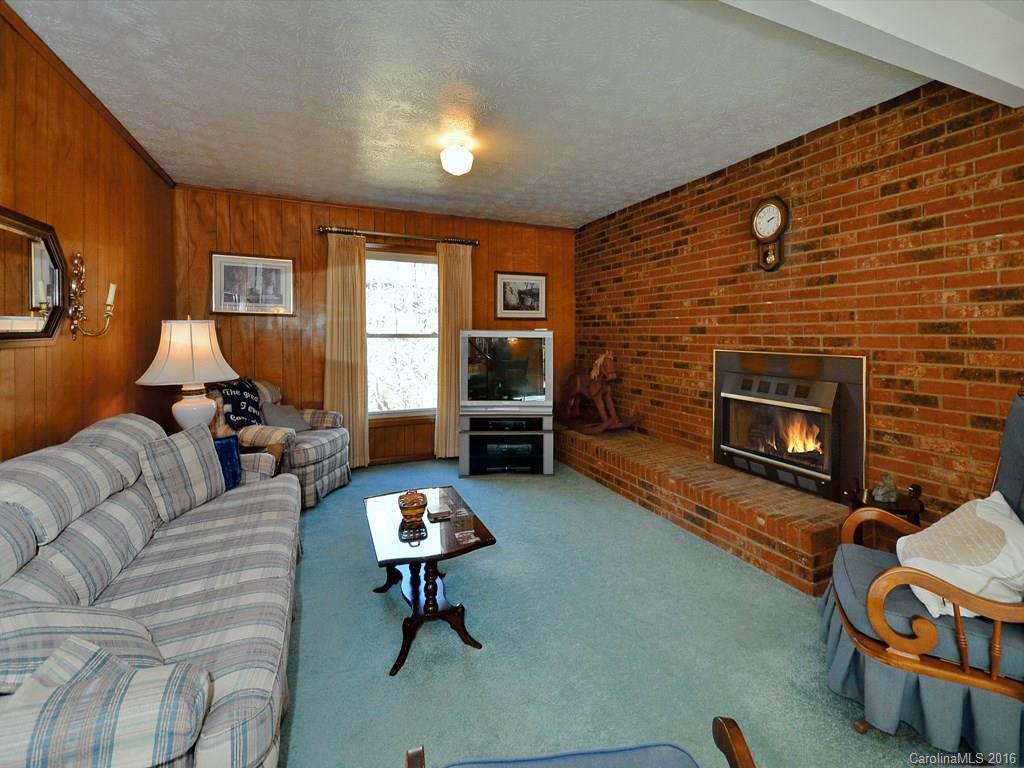 326 Robinson Road Clyde, NC 28721 - Photo 6 of 20 a living room with furniture and a fireplace