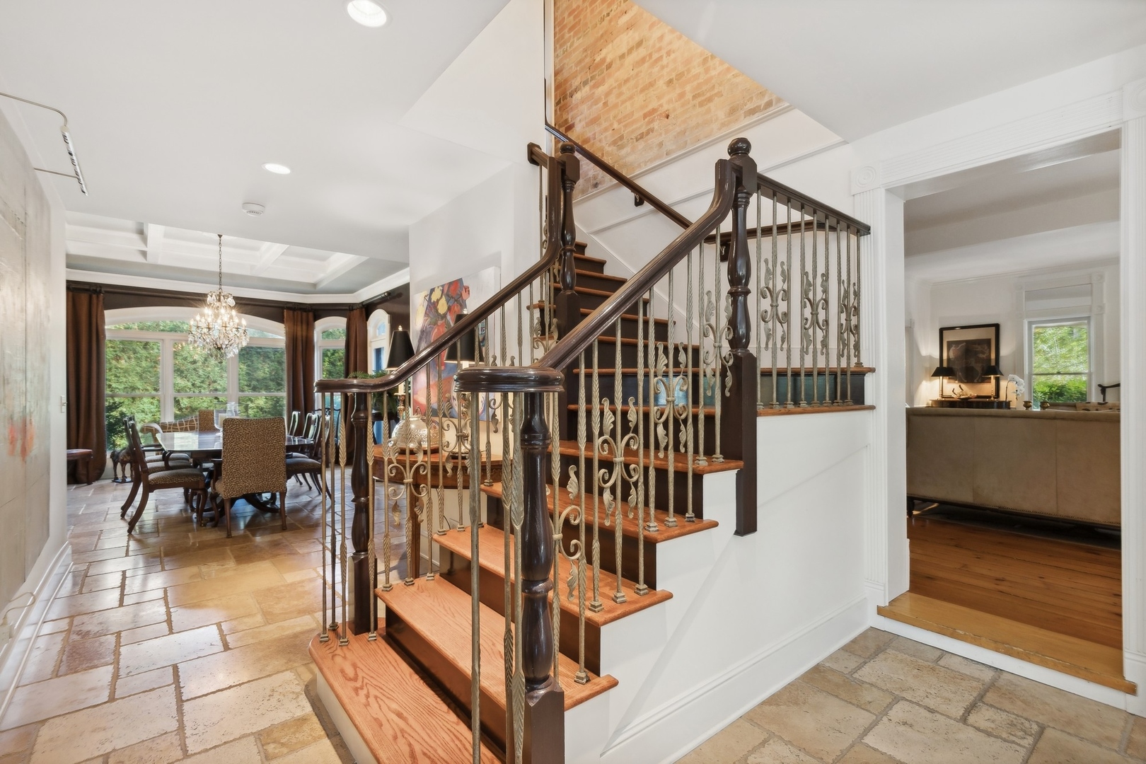 666 Maple Avenue Lake Bluff, IL 60044 - Photo 15 of 41 a view of staircase with furniture and a table