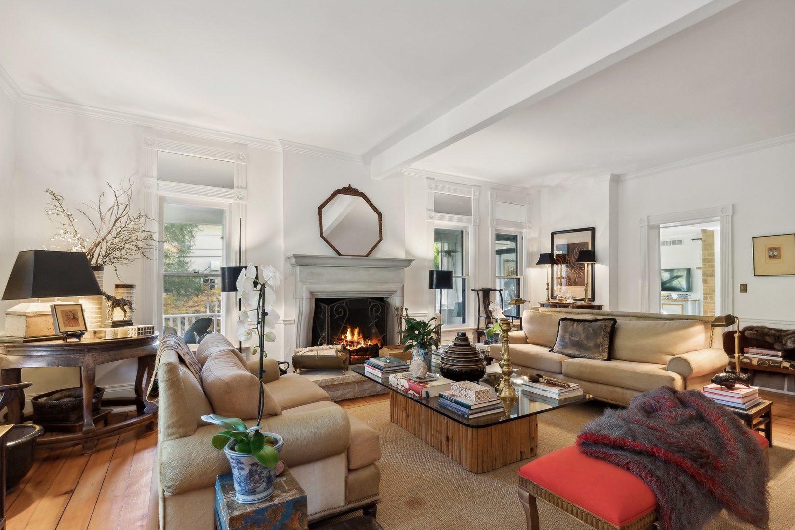 666 Maple Avenue Lake Bluff, IL 60044 - Photo 5 of 41 a living room with furniture fireplace and a table