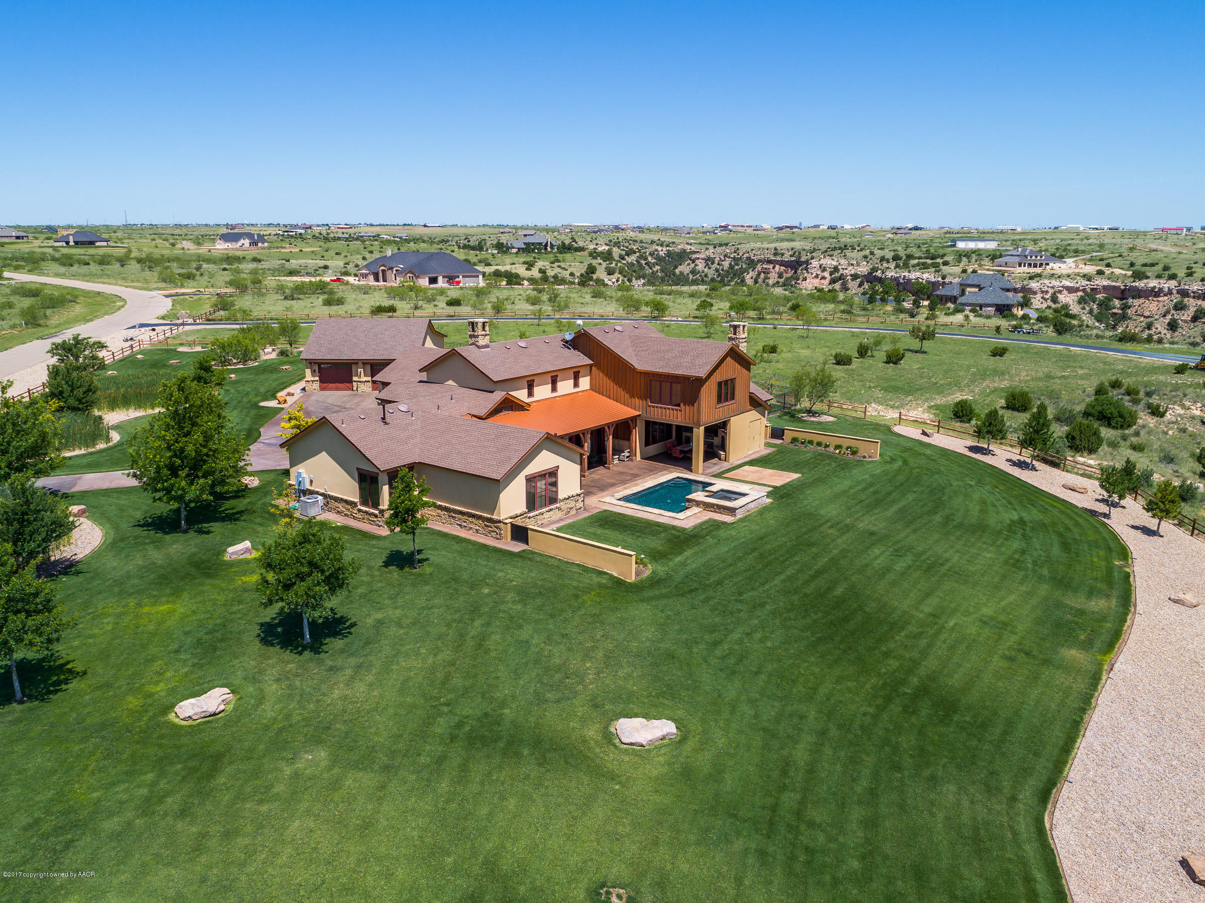7851 East Lake View Road Amarillo, TX 79118 - Photo 52 of 57 Rear Aerial 2