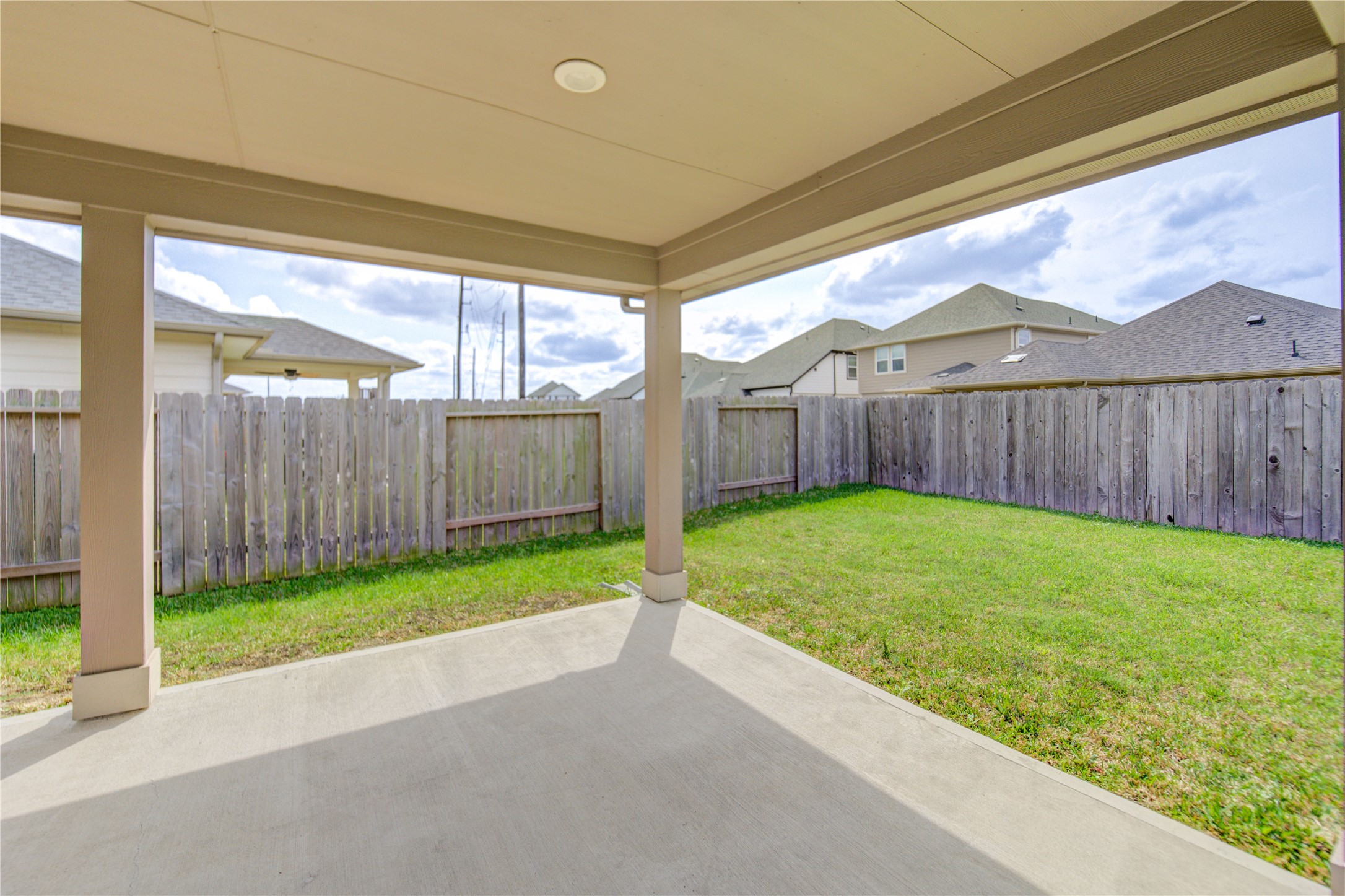 5011 Yellow Rays Trail Katy, TX 77493 - Photo 43 of 47 a view of a backyard with wooden fence