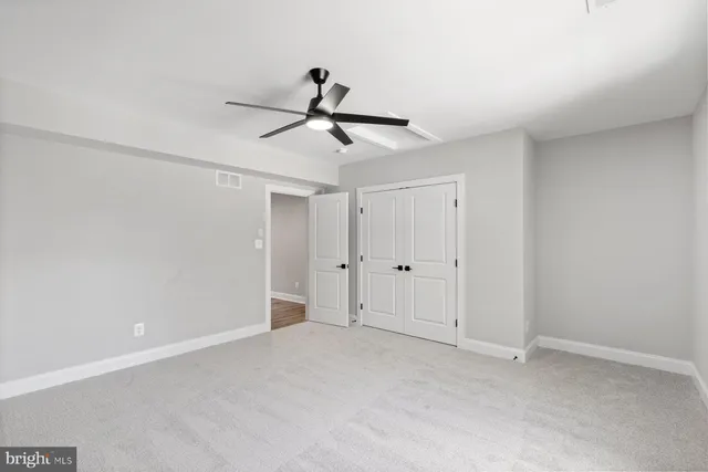 a view of an empty room