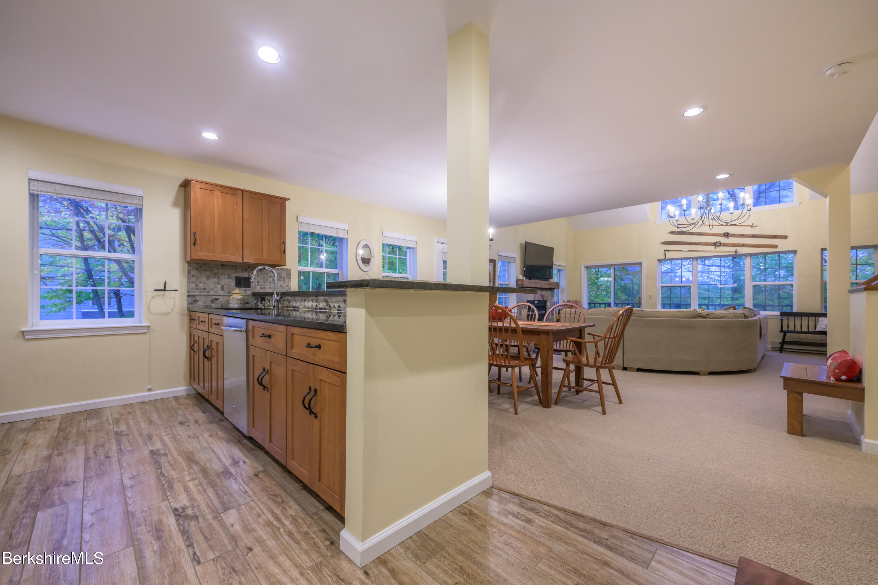 9341 Mountainside Drive Hancock, MA 01237 - Photo 12 of 43 a kitchen with furniture and a table
