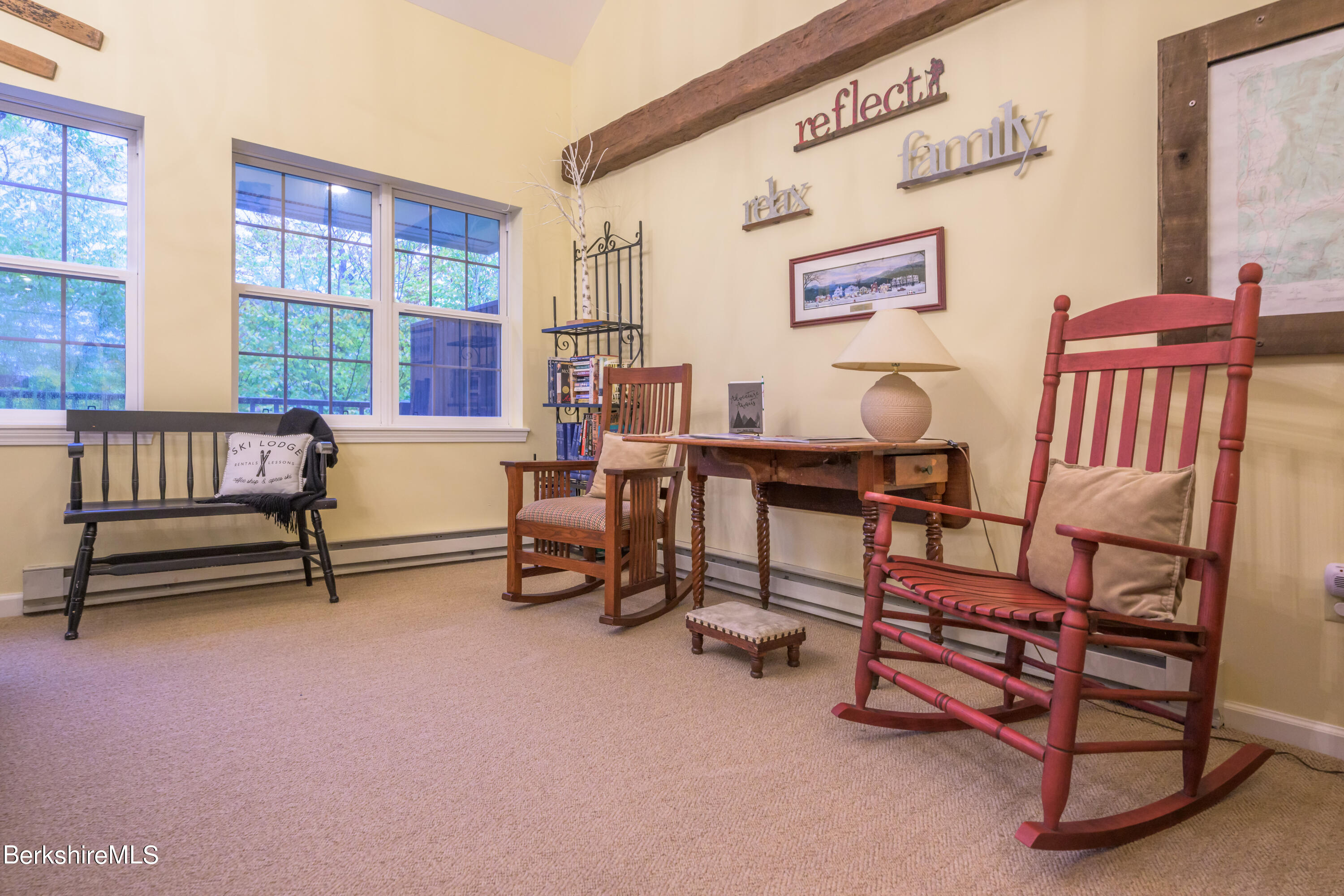9341 Mountainside Drive Hancock, MA 01237 - Photo 21 of 43 a reading room with furniture and a window