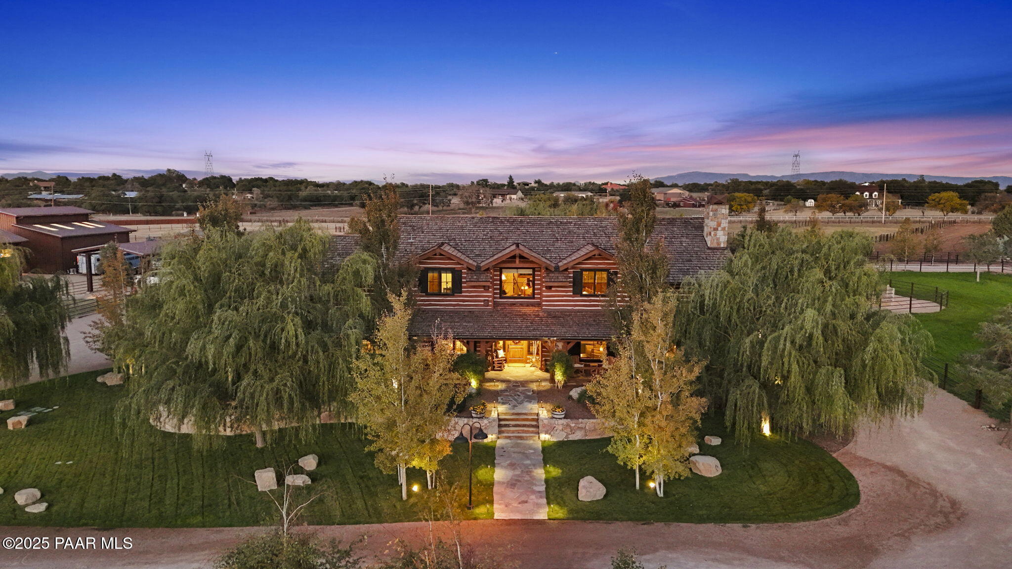 7520 North Williamson Valley Road Prescott, AZ 86305 - Photo 3 of 57 a view of a city with sunset