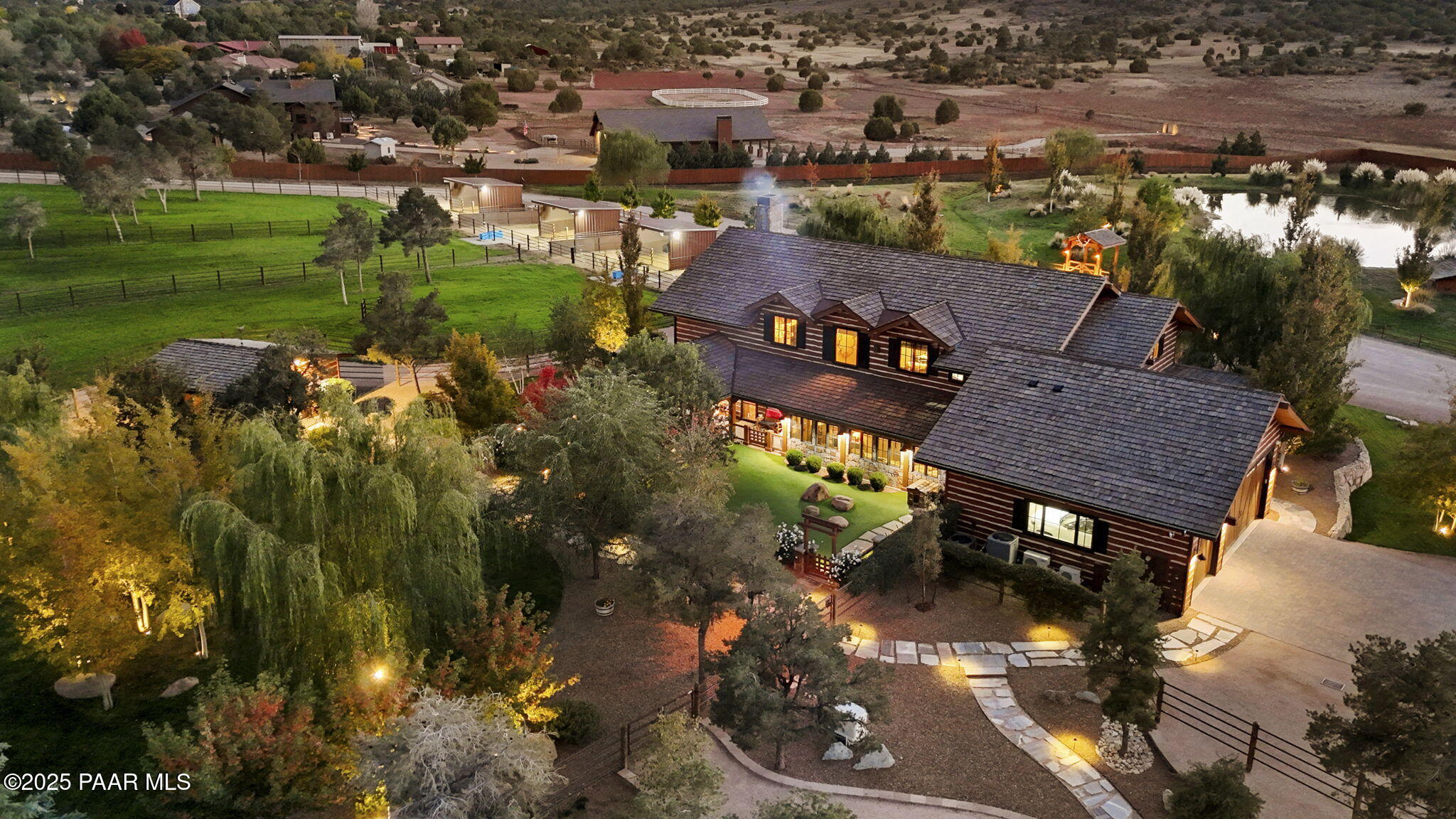 7520 North Williamson Valley Road Prescott, AZ 86305 - Photo 5 of 57 an aerial view of house with yard