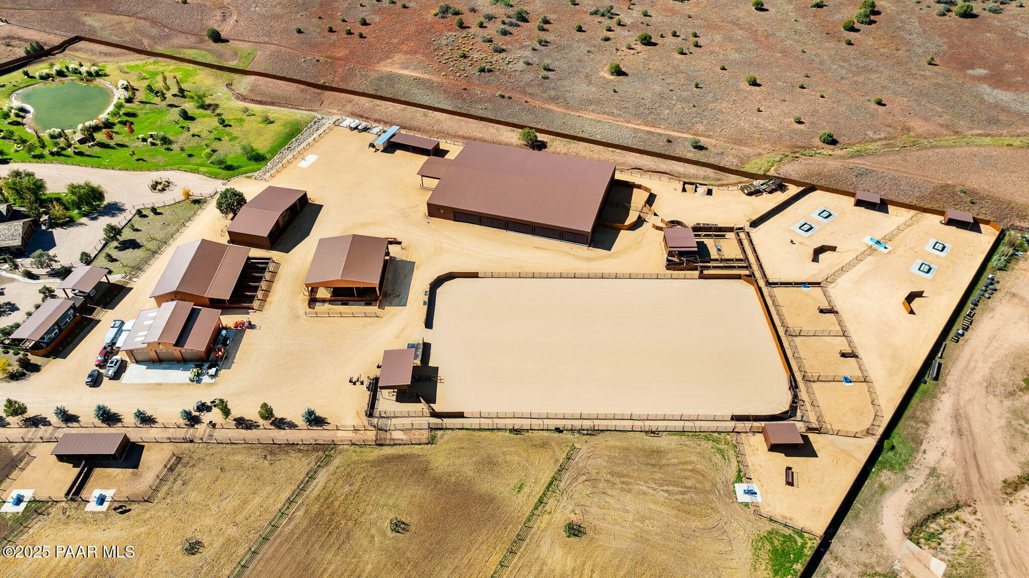 7520 North Williamson Valley Road Prescott, AZ 86305 - Photo 51 of 57 an aerial view of residential house with outdoor space and parking