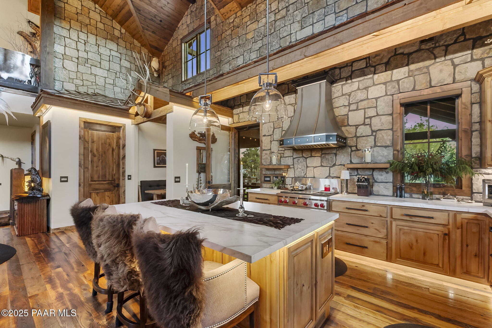7520 North Williamson Valley Road Prescott, AZ 86305 - Photo 9 of 57 a kitchen with stainless steel appliances granite countertop a sink and cabinets