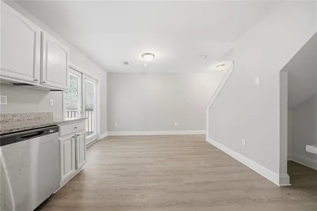 wooden floor in an empty room and an empty room