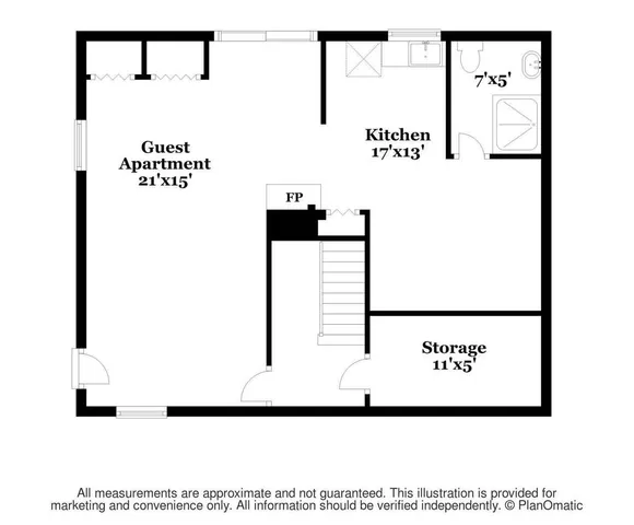 a front view of house with deck and trees around