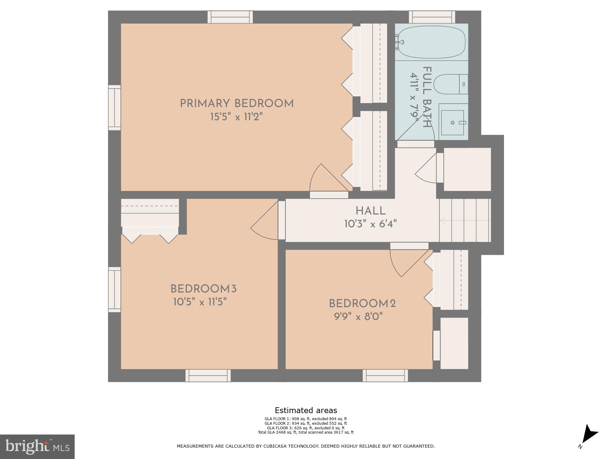 8409 Glenmar Road Ellicott City, MD 21043 - Photo 47 of 48 Floor Plan: Upper Level