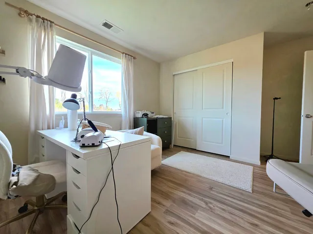 a bathroom with a double vanity sink mirror double and shower