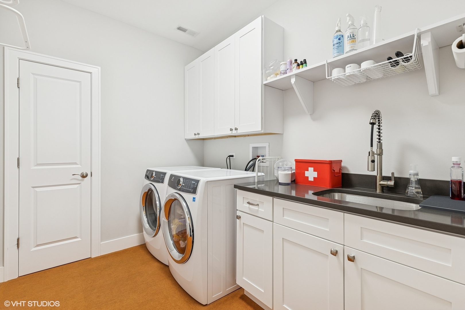 2131 Parkview Court Wilmette, IL 60091 - Photo 37 of 54 a utility room with cabinets washer and dryer