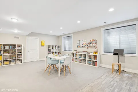 a view of backyard with green space