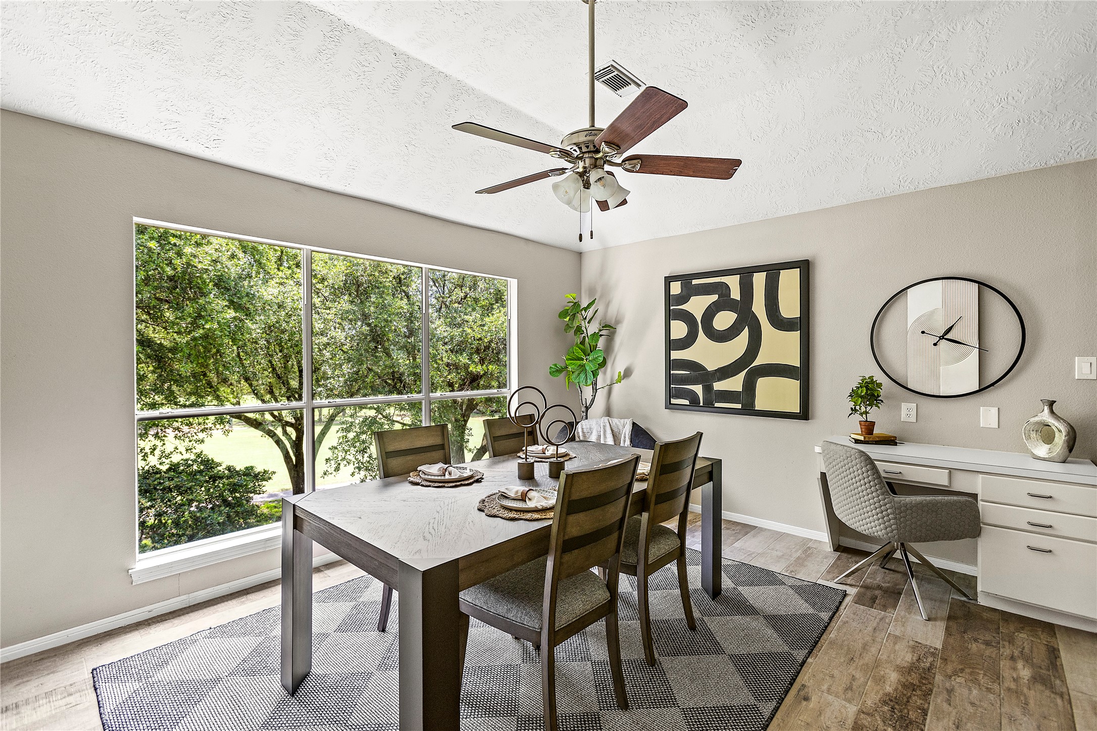 170 April Cove Conroe, TX 77356 - Photo 22 of 50 a view of a dining room with furniture window and outside view