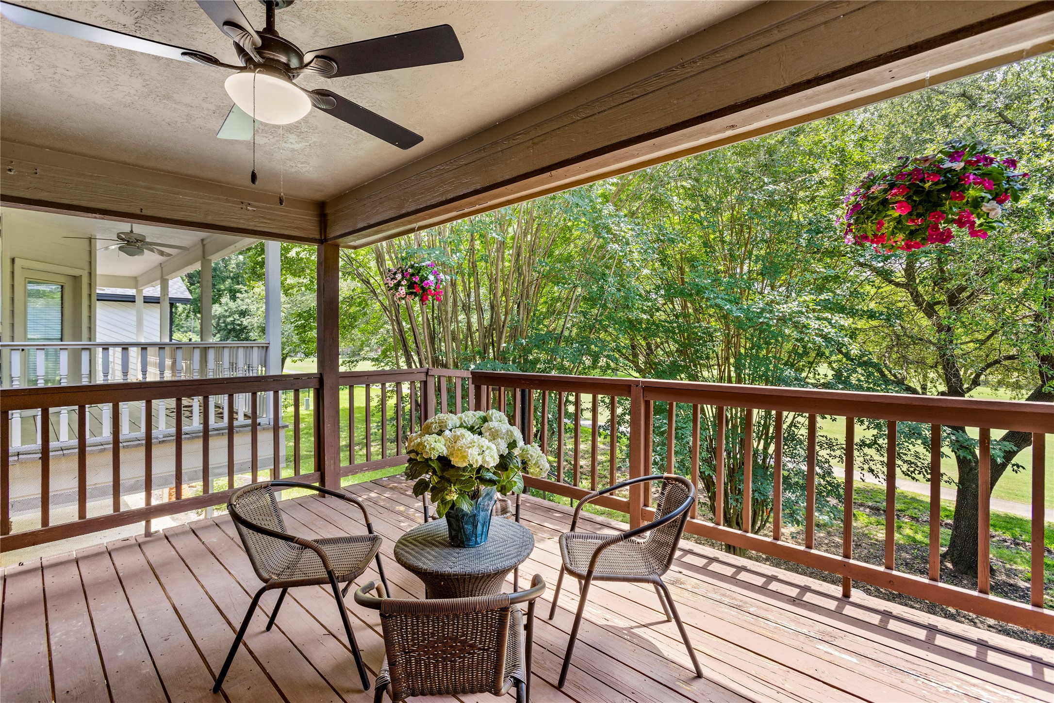 170 April Cove Conroe, TX 77356 - Photo 24 of 50 a view of a two chairs and table in the balcony