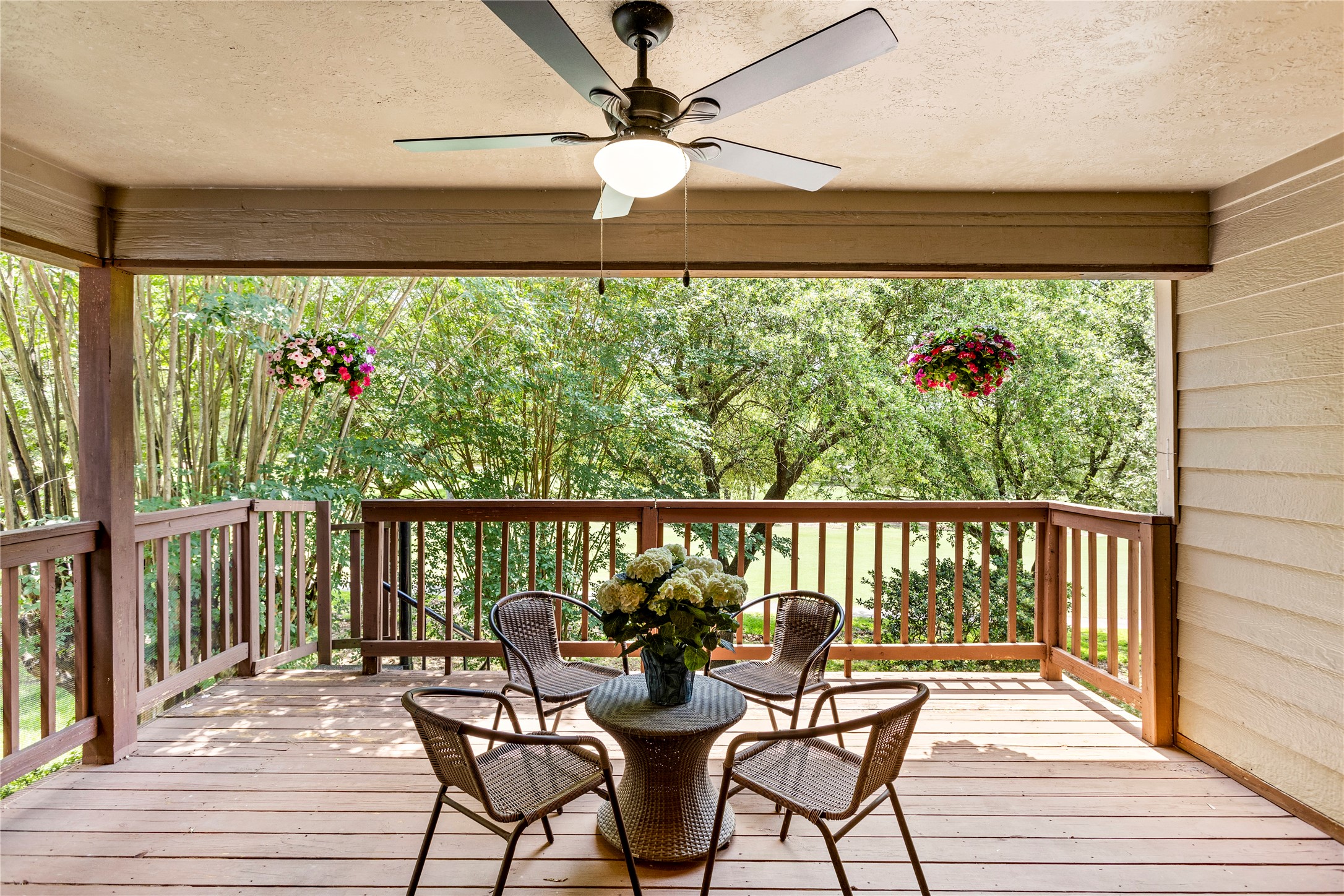 170 April Cove Conroe, TX 77356 - Photo 26 of 50 a view of a balcony with chairs