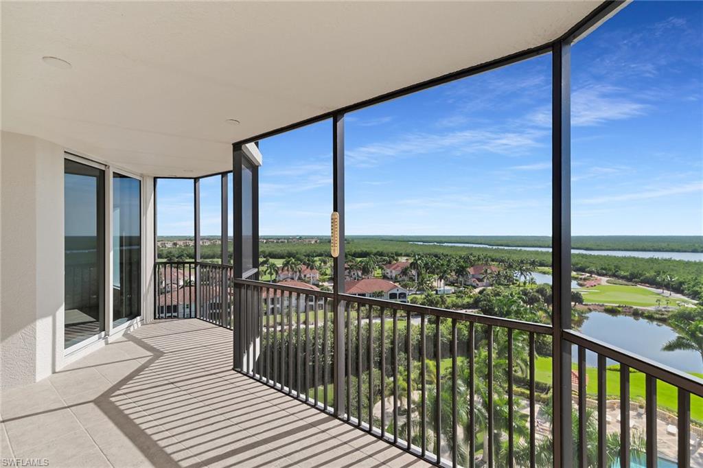 1060 Borghese Lane, Unit 803 Naples, FL 34114 - Photo 3 of 46 Balcony featuring a water view