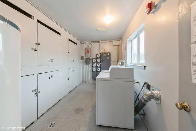 a room with storage and utility