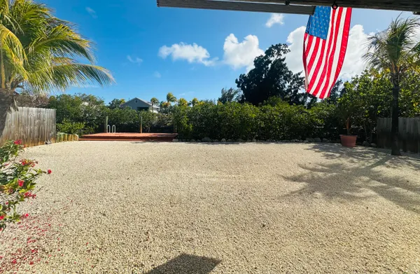 a view of backyard space with swimming pool