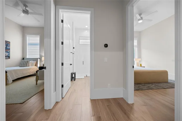 an aerial view of a house with a lake view