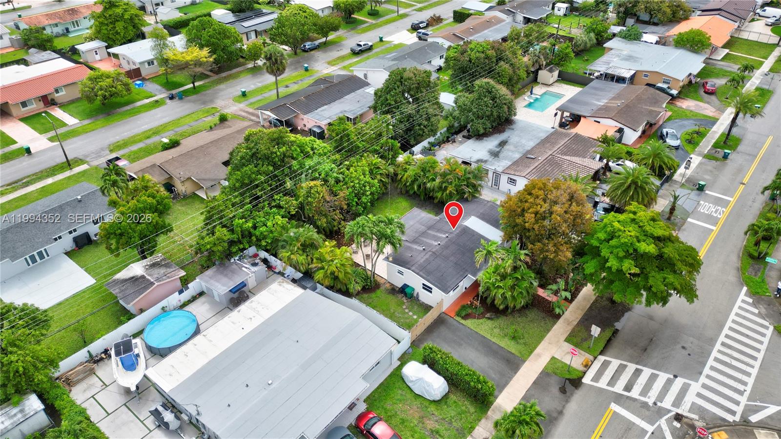 2905 Southwest 93rd Court Miami, FL 33165 - Photo 4 of 46 an aerial view of a house with a garden