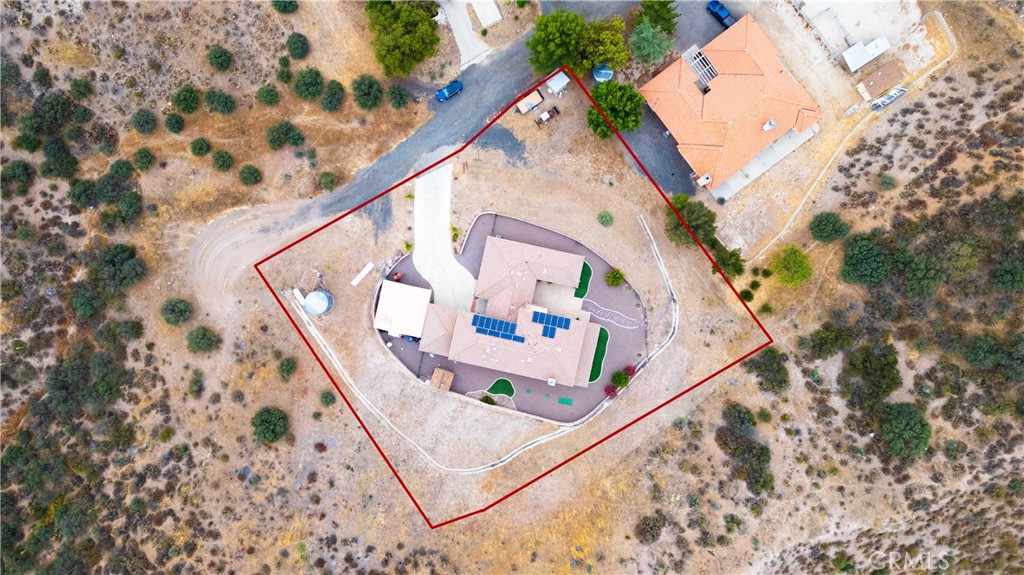 13675 Davenport Road Agua Dulce, CA 91390 - Photo 50 of 51 aerial view of property lines