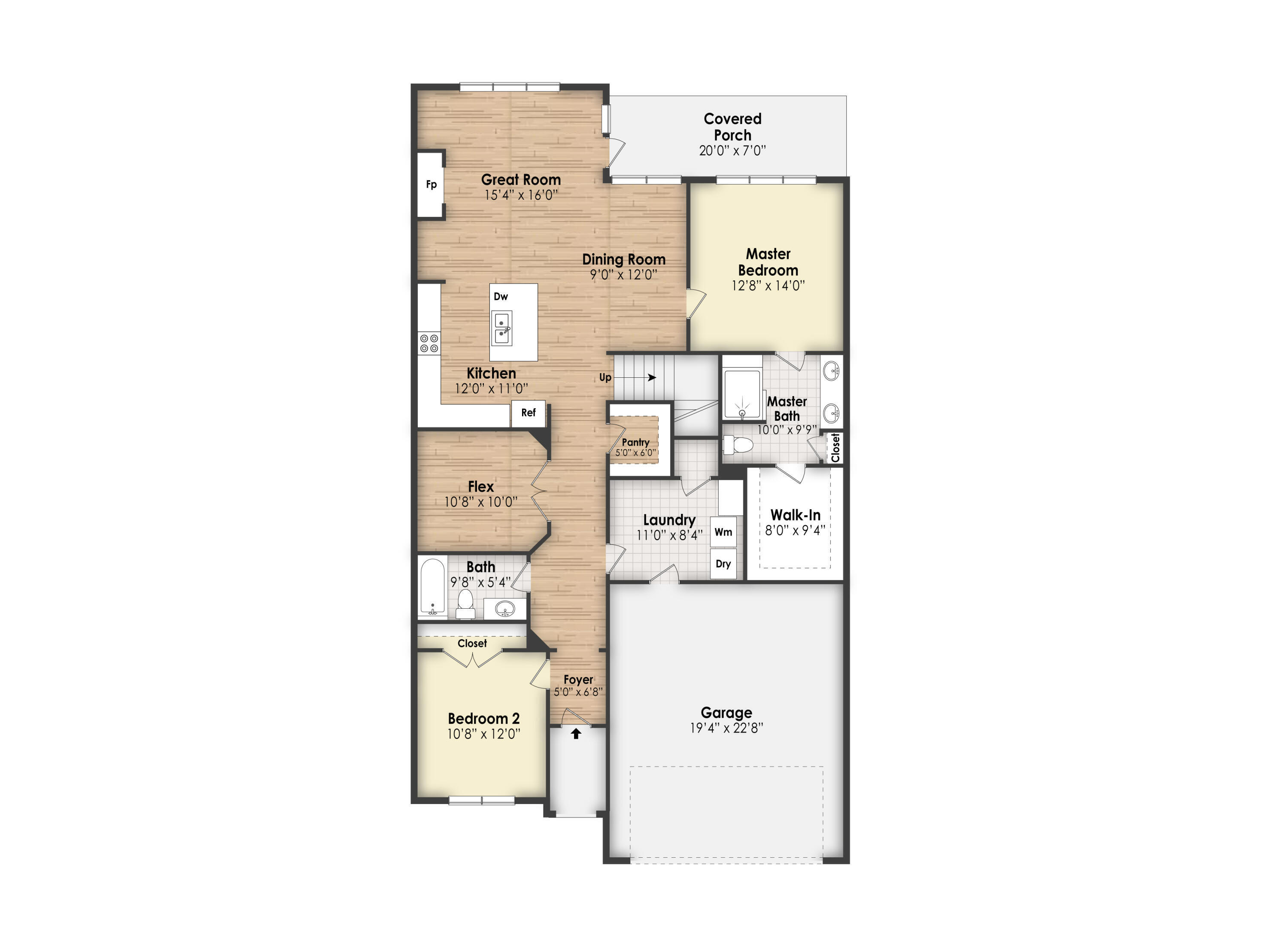 4684 Dempsey Way Chattanooga, TN 37419 - Photo 42 of 43 The Villas Floor Plan - Middle Unit