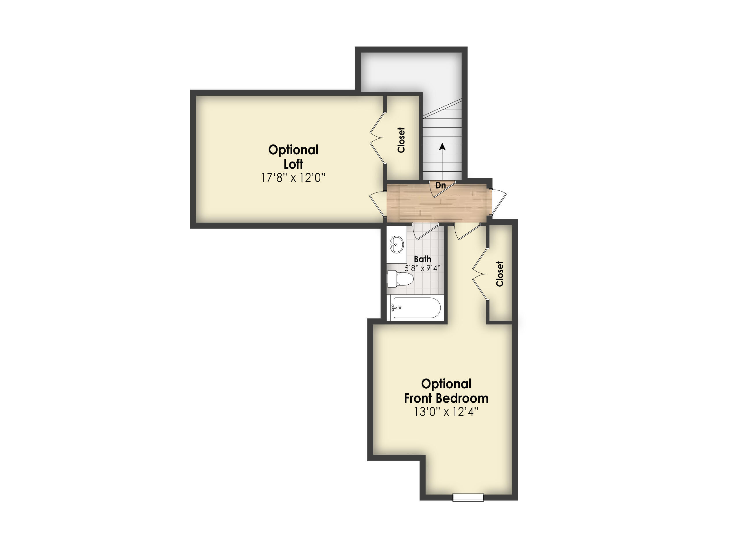 4684 Dempsey Way Chattanooga, TN 37419 - Photo 43 of 43 The Villas Floor Plan - 2nd Floor - Midd