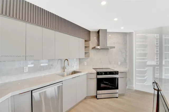 a bedroom with a bed and a sink