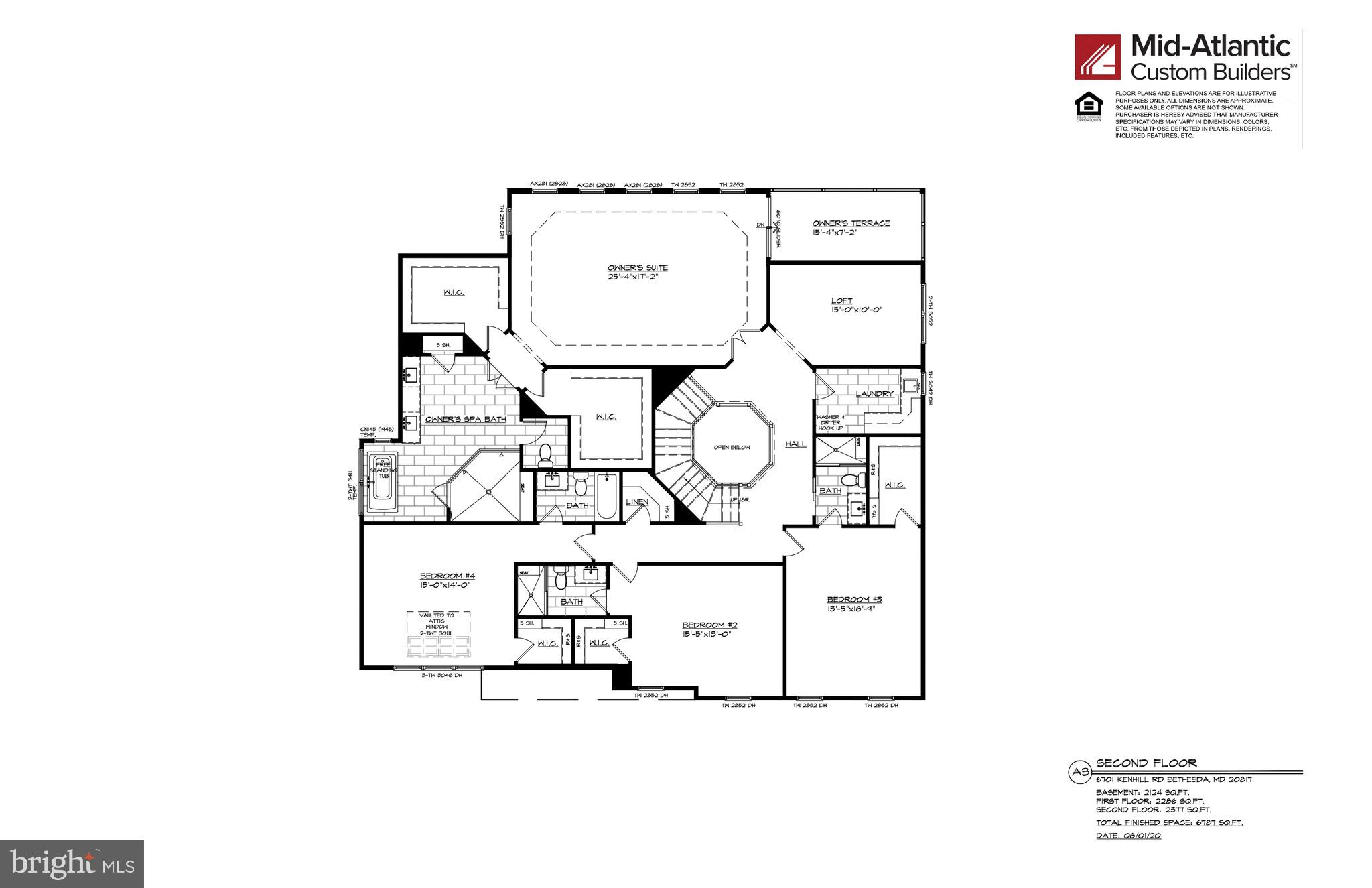 6701 Kenhill Road Bethesda, MD 20817 - Photo 13 of 14 Upper Level Floor Plan