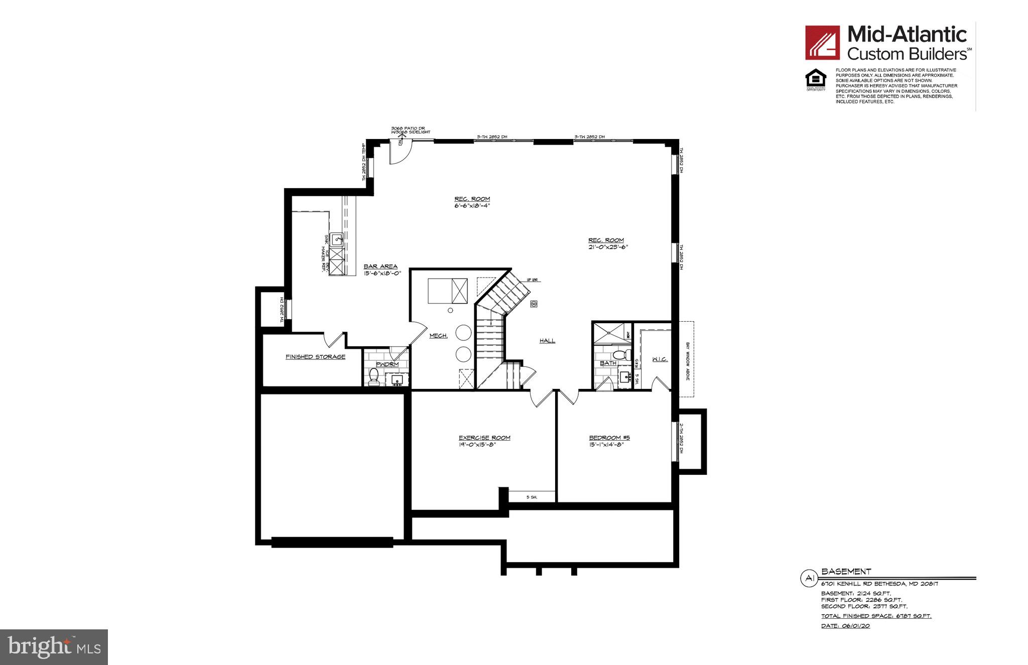 6701 Kenhill Road Bethesda, MD 20817 - Photo 14 of 14 Lower Level Floor Plan