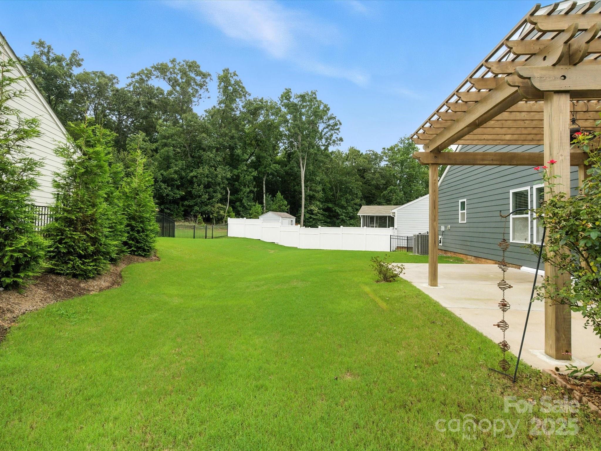 1628 Spring Blossom Trail Fort Mill, SC 29708 - Photo 34 of 42 a view of a backyard with a garden