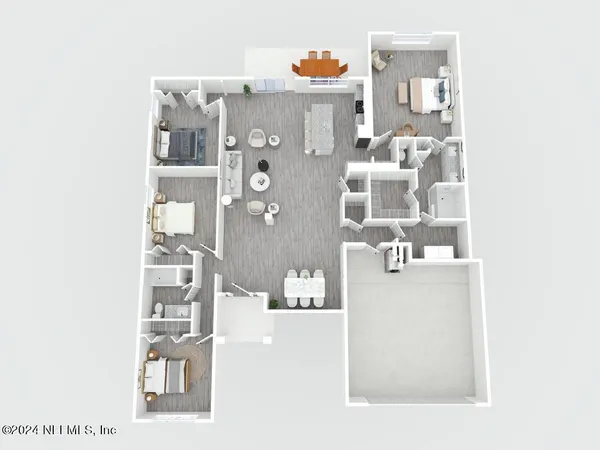 a front view of a house with a garden and yard