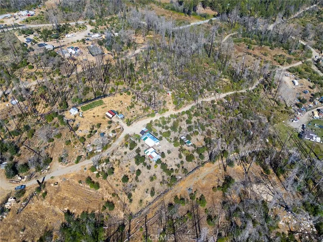 a view of a city with lush green forest